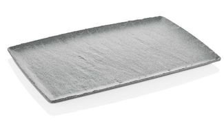 Półmisek z melaminy Rock, Fine Dine, jasnoszary
