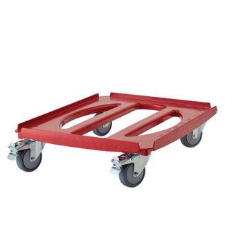 Camdolly for Cam GoBox 4060 insulated carriers., Cambro, red, Red, 710x510x(H)167mm 4