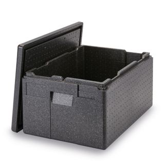 Professional grade insulated carrier CAM GOBOX XL, top-loaded, GN 1/1., Cambro, Black, 610x430x(H)320mm 3
