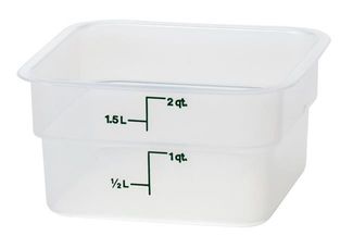 CamSquare transparent polypropylene food storage container., Cambro, 7.6 L, 7,6L, Transparent, 215x215x(H)230mm 4
