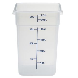 CamSquare transparent polypropylene food storage container., Cambro, 20.8 L, 20,8L, Transparent, 256x310x(H)400mm 2