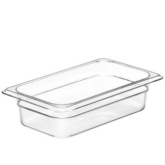 Camwear GN 1/4 polycarbonate container., Cambro, GN 1/4, 1,7L, Transparent, 162x265x(H)65mm 2