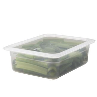 Camwear cover, only for GN containers of the Camwear series and made of transparent polypropylene, Cambro, for container, GN 1/2, Transparent, 325xx(H)mm 2