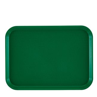 Polypropylene fast food tray, large., Cambro, green, Green, 355x457x(H)21mm 2