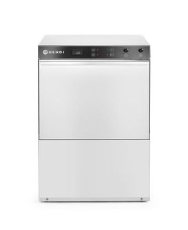 B2B HENDI - Zmywarka do naczyń 50x50 – sterowana elektromechanicznie, HENDI, z dozownikiem detergentu i pompą spustową, 230V/3600W, 600x570x(H)830mm