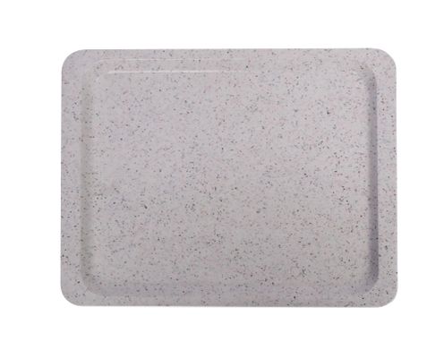 Polyester tray for self-service restaurants, AmerBox, GN 1/2, Granite, 325x265mm, Rectangular