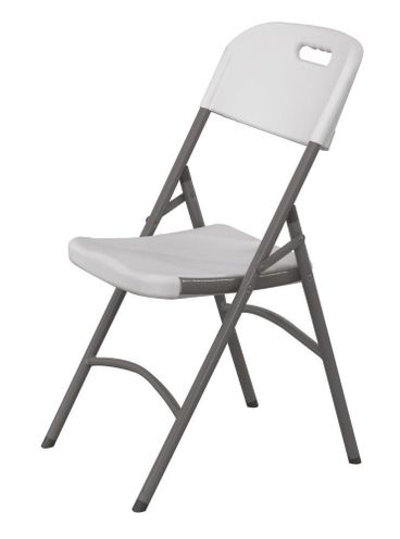 Kėdė išvažiuojamiesiems pokyliams, AmerBox, maks. apkrova 175 kg., Balta, 540x440x(H)840mm
