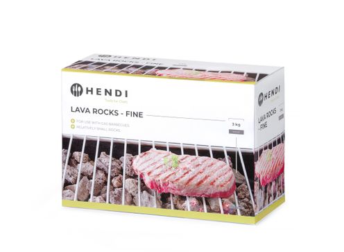 Lavasteine - fein, HENDI, Box
