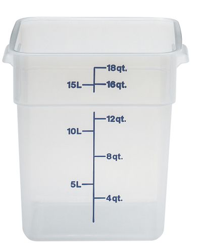 Przezroczysty pojemnik polipropylenowy na żywność CamSquare, Cambro, Camsquare, 17,2 l, 17,2L, transparentny, 256x310x(H)320mm