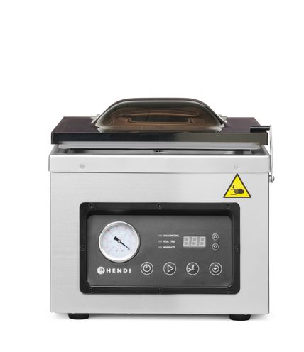 Vákuový baliaci stroj Profi Line - komorový, HENDI, Profi Line, Zváracia lišta 260 mm, 240V/1000W, 330x480x(H)361mm