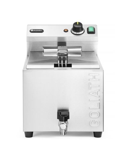 Fritéza XL s vypouštěcím kohoutem HENDI GOLIATH, HENDI, 10L, 400V/10200W, 300x585x(H)392mm
