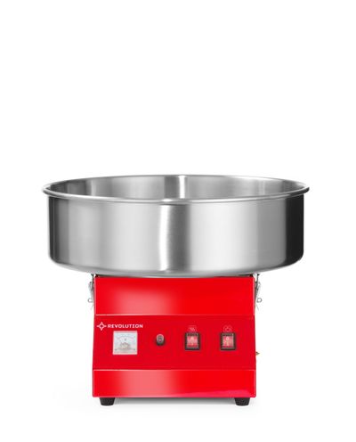 Výrobník cukrové vaty, Revolution, Červená, 230V/1080W, 520x520x(H)415mm