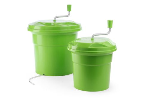 Centrifugadora de ensalada, HENDI, 12L, Verde, ⌀335x(H)430mm