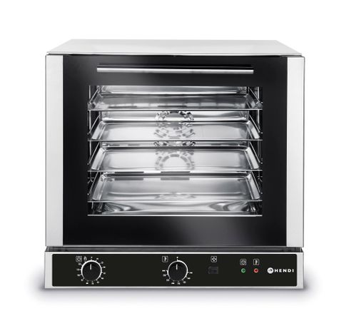 Konvekcinė krosnelė su drėkinimu 4x 429x345 mm – elektrinė, valdoma rankiniu būdu, HENDI, 230V/2800W, 590x695x(H)590mm