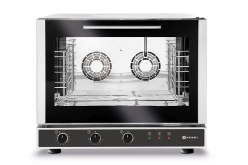 Konvekční trouba se zvlhčováním 4xGN 1/1 - elektrická, HENDI, 400V/6400W, 784x752x(H)634mm