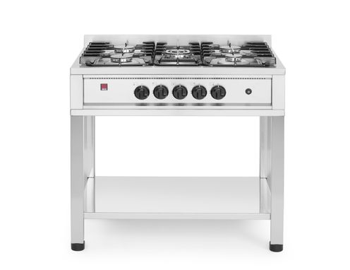Gas cooker - 5 burners, open frame, HENDI, Kitchen Line, 14,3kW, 900x640x(H)910mm
