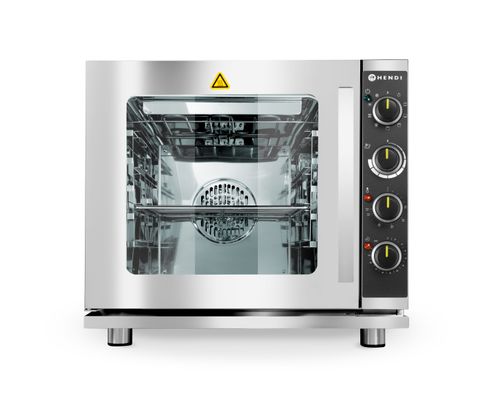 Piec konwekcyjno-parowy multifunkcyjny 4xGN 2/3 – elektryczny, HENDI, jasnoszary, 230V/3000W, 625x585x(H)590mm
