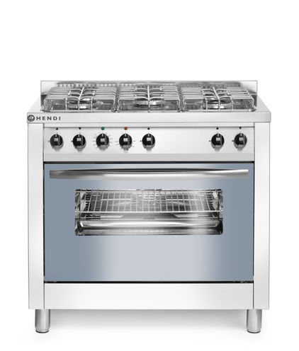 5 degļu gāzes plīts, HENDI, Smart, 230V/3000W, 17000kW, 900x600x(H)900mm