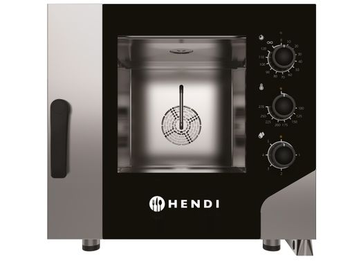 Konvektionsdampfgarer CONTROL 5x GN 1/1, HENDI, GN 1/1, 400V/7800W, 730x855x(H)700mm
