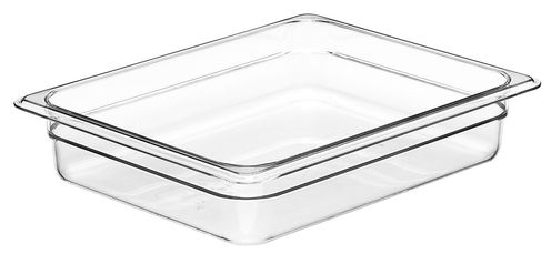 Konteineris Camwear GN 1/2 iš polikarbonato, Cambro, GN 1/2, 3,9L, Permatomas, 325x260x(H)65mm