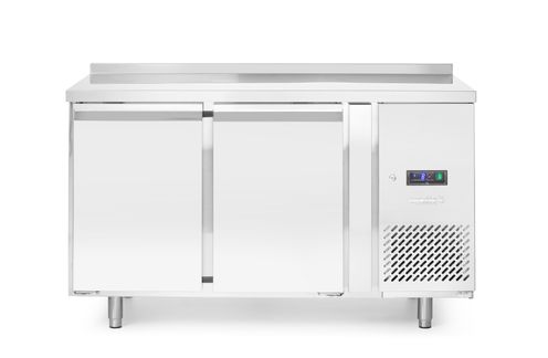 Freezer counter, 2 doors, Arktic, Profi Line, With backsplash, GN 1/1, 280L, 230V/600W, 1360x700x(H)910mm
