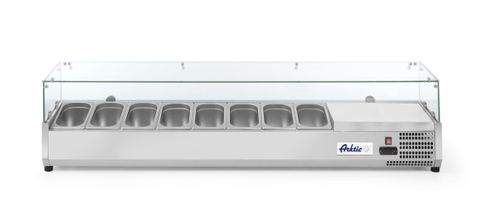 Külmlett GN 1/4 - kõrgend, Arktic, 8x GN 1/4, 230V/180W, 1805x335x(H)460mm