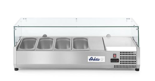 Šildoma vitrina GN 1/3, Arktic, 4x GN 1/3, 230V/180W, 1208x400x(H)456mm