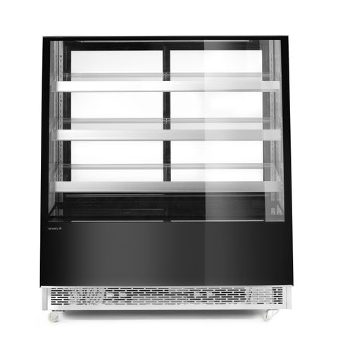 Refrigerated display cabinets with 3 slanted shelves, Arktic, 650L, Black, 230V/490W, 1200x833x(H)1460mm