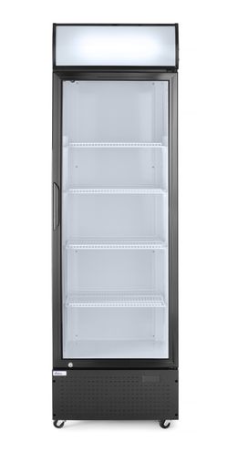 Eintüriger Kühlschrank mit hinterer Bar und hinterleuchteter Blende,, Arktic, 254L, Schwarz, 220-240V/250W, 578x605x(H)1980mm