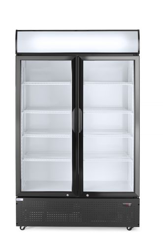 Baro šaldytuvas su apšviečiamu skydeliu, dviejų durų, Arktic, 512L, Juodas, 220-240V/510W, 1120x585x(H)1900mm