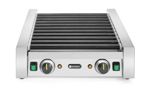 Forgóhengeres virslisütő - két zóna, HENDI, 11 henger, 230V/1180W, 530x525x(H)180mm