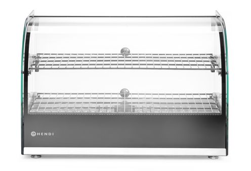 Witryna grzewcza podwójna, HENDI, podwójna, czarny, 220-240V/800W, 554x376x(H)376mm