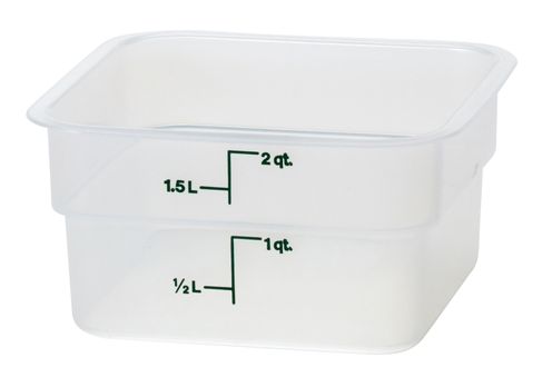 CamSquare läbipaistev polüpropüleenist konteiner söökidele, Cambro, 1,9 l, 1,9L, 185x185x(H)100mm