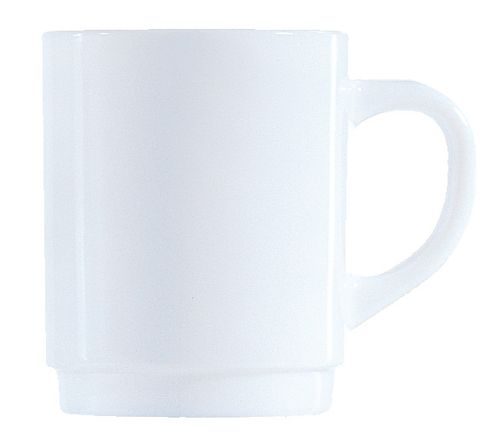 Kubek Restaurant, Arcoroc, 250 ml, 0,25L, biały, 6 szt., ⌀72x(H)89mm