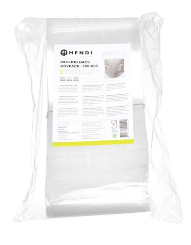 Iesaiņošanas maisi doypack, 100 gab, HENDI, 0,5L, 100 gab., 130x70x(H)225mm