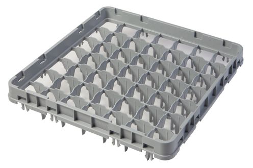 Nástavec koše full drop 500x500 mm šedý, model E1, Cambro, počet přihrádek: 49 (7x7), rozměr přihrádky: 62x62 mm, Světle šedá, 499x499x(H)51mm