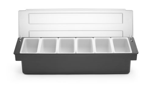 Zutatenbehälter – 6 Fächer, BarUp, 480x150x(H)100mm