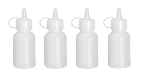 Mini-Spenderflaschen – 4er-Set, HENDI, 0,03L, Transparent, ⌀30x(H)85mm