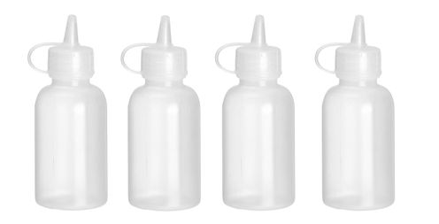 Mini dávkovač na omáčky – sada 4 ks., HENDI, 0,05L, Priehľadná, ⌀35x(H)100mm