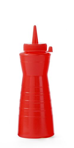 Šaltųjų padažų dalytuvai easy squeeze, HENDI, 0,6L, Raudona, ⌀75x(H)240mm