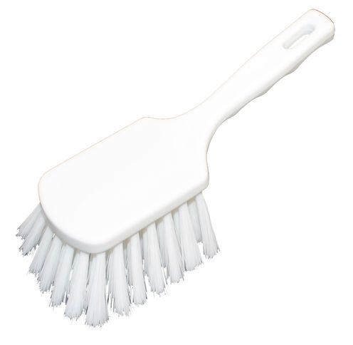HACCP birste ar īsu rokturi, Bürstenmann, Balts, (L)240mm