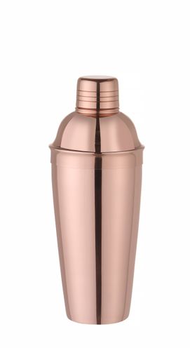 Shaker 3-częściowy Cobbler, BarUp, miedziany, ⌀85x(H)240mm