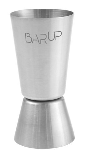 Mensuur 20/40 ml, BarUp, Hõbedane, ⌀40x(H)80mm, Ümar