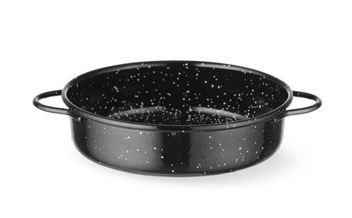 Kastroļa trauks, emaljēts, HENDI, Melns, ⌀160x(H)45mm, Apaļa