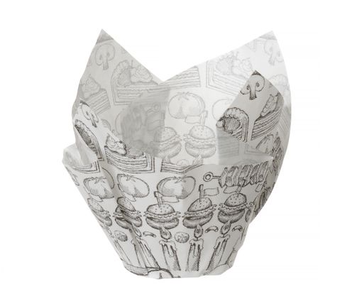 Pergamentinė forma gruzdintoms bulvytėms ir šaltiems užkandžiams, HENDI, 150 vnt., 160x160x(H)50mm
