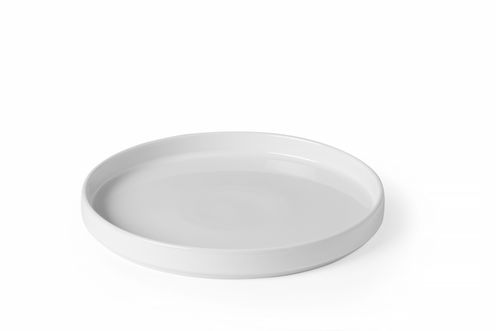 Doska s vysokým okrajom Oslo, HENDI, Biela, ⌀240x(H)26mm