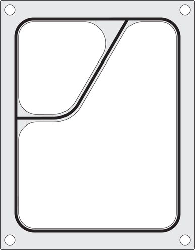 Matrica metināšanas iekārtai Bokama AG02E un AG02HD, HENDI, paplātei bez nodalījumiem 137x96 mm + ø115 mm