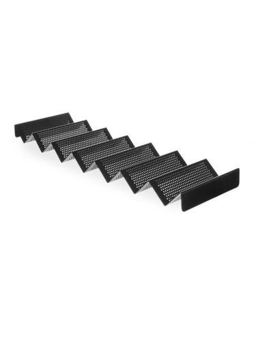 Ekspozytor do kanapek perforowany, HENDI, czarny, 580x170x(H)40mm