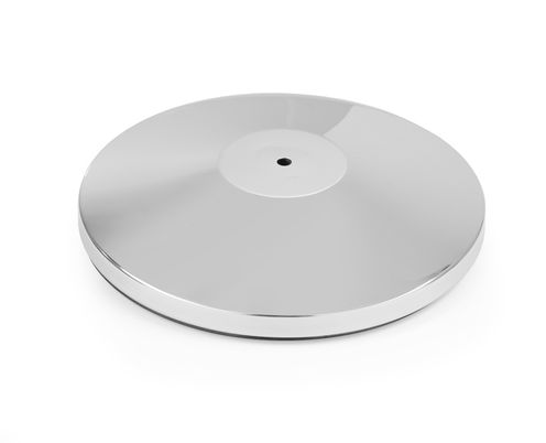 Base para poste de barrera de cromo plateado, HENDI, ø360x(H)65mm