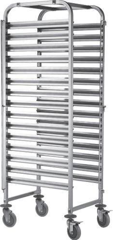 Transpordikäru 15x GN 1/1 anumatele, HENDI, Smart, 380x550x(H)1705mm